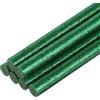 QUARKZMAN 6Pz Stick Colla a Caldo Dimensioni Standard per Pistola per Colle 7mm x 200mm Colla a Caldo Bastoncini Piccoli Ricariche, Glitterato Verde