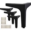 La Vane - Set di 4 gambe per mobili, in metallo, stile moderno, a triangolo, ricambio fai da te per credenze, armadi, divani, poltrone, ottomane