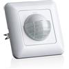 SEBSON Rilevatore di Movimento Interno IP20 - Set da 2, Montaggio a Parete | Adatto ai LED, Sensore di Movimento Infrarossi per Luci, programmabile - Portata 10m/190°, 3 Fili, 60x49x32mm