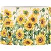 FANCOSAN Paralume a tamburo a forma di girasole con paralume sostitutivo a ragno per tavolo, comodino, scrivania, soggiorno, camera da letto, studio, dormitorio