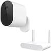 Xiaomi Mi Wireless Outdoor Security Camera 1080p, Set di Videocamera di Sorveglianza per Esterni, IP65, Ampio Angolo di Visione da 130°, 90 Giorni di Durata della Batteria, Set Version
