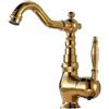 EGTink Rubinetto da bagno Dorato Miscelatore Lavabo in Ottone Miscelatore Monocomando Rubinetteria Lavabo per Lavello Bagno G3/8