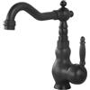 EGTink Rubinetto da Bagno Nero Miscelatore Lavabo in Ottone Miscelatore Monocomando Rubinetteria Lavabo per Lavello Bagno G3/8