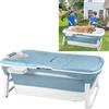 YUENFONG - Vasca da bagno pieghevole per adulti con copertura rimovibile, in materiale PP e plastica, dimensioni: 128 x 62 x 52 cm