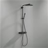 Grohe Tama colonna doccia con termostatico, 1142752430, Tama nero opaco [Rubinetteria Bagno > Colonne Doccia]