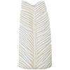 DRW Vaso da Pavimento in Ceramica Impermeabile in Bianco e Beige, 40 x 22 x 15 cm