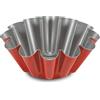 Guardini, Stampo budino Ø 22 cm, Acciaio con rivestimento antiaderente, Rosso e Grigio, Made in Italy, Linea Rossana