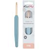 KnitPro Uncinetto Vybe in alluminio con impugnatura gommata - 5,50 mm
