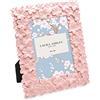 laura ashley Cornice portafoto in resina testurizzata a mano con motivo floreale rosa, con cavalletto e gancio, per esposizione da tavolo e parete, design floreale decorativo per la casa, galleria