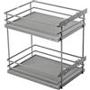 GTV - Organizer da cucina MOVIXPRO | Attrezzature cargo | Sistema di scaffalatura estraibile | Larghezza esterna 300 mm | 2 ripiani | Senza guide | Antracite