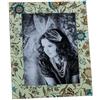 DRW Portafoto decorato per fotografie da 10 x 15 cm, in verde, giallo e blu, 22,5 x 18,5 x 2,5 cm