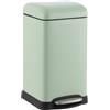 happimess HPM1012I Betty Retro Mini Pattumiera da 3,2 galloni con apertura a gradino, resistente alle impronte digitali, moderno, minimalista per casa, cucina, lavanderia, ufficio, camera da letto,