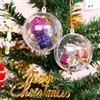 Uten Palla di plastica Acrilico trasparente Fillable palla ornamento di plastica Palla di Natale Ornamentale Set 20 PCS (10cm)