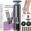 PALATALA Pedicure Elettrico Professionale Piedi, 2 in 1 Rimuovi Calli Piedi Elettrico con 9 Velocità, Lima Elettrica per Piedi con LED Display, Fresa per Calli e Duroni Piedi per Uomo Donna, Grigio