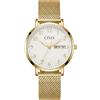 CIVO Orologio Donna Lettura Facile: Analogico Quadrante 35mm Grande Numeri | Elegante Orologio da Polso con Lancette Luminose Data Giorno per Uso Quotidiano Casual - Regalo per Moglie Madre Anziani