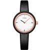 CZOKA Orologio in Legno Donna, Walut nero naturale al 100% / oliva/ebano Movimento al quarzo giapponese Donna Analogico Al quarzo con Cinturino in Legno