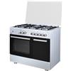 Staylux Cucina Staylux 90 X 60 Forno elettrico 60 cm con porta bombola 696-S50F WHITE
