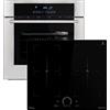 KKT KOLBE Set forno e piano a induzione SET8015IH594FZ, 60 cm | 2 zone flessibili, 4 zone, Grill, Aria calda, Guide telescopiche, Timer automatico