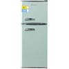 magictec Frigo vintage, Retro frigorifero congelatore | 120 L (88 L/32 L congelatore) | Low Frost | Frigorifero combinato congelatore | Design vintage | Illuminazione LED | Verde matcha