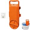 Generic Lavatrice portatile per secchio, per secchi da 5 galloni | Agitatore automatico per bucato con timer, rotazione unidirezionale, per capi leggeri, camper, campeggio, dormitori(Orange)