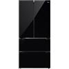 Teka RFD 75850 - Frigorifero Maestro 183 cm, 510 L, Motore Inverter, Porta Francese, Touch Control, FreshBox + FreshBox XXL, Illuminazione a LED, Colonna Metallo Cool, Colore Vetro Nero
