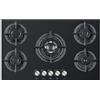 Staylux Piano cottura Staylux da Incasso a Gas 5 fuochi 90 cm C9-50BTF-VETRO NERO/GHISA