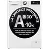 LG AI DD F4R7009TSWB Lavatrice 9 kg Classe A -10%, 1400 Giri, Carica Frontale con Oblò in Vetro Temperato, Funzione TurboWash 360, Vapore su 7 Programmi, Wi-Fi, Libera installazione, Serie R7, Bianca