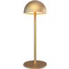 Ledvion - Lampada da Tavolo LED Ricaricabile, Ottone Dorato, Dimmerabile 2700K-5000K, 110 Lumen, IP54, Batteria 2000mAh, Controllo Touch, Regolabile, USB-C, Uso Interno & Esterno, Vita