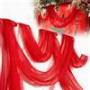 LUPATDY Tessuto in Tulle, Decorazione per Matrimonio, 3x1,6m Tende per Sfondo per Matrimonio per Decorazione di Festa, Tessuto per Arco di Nozze, Cerimonia, Abito, Abito da Sposa, Velo per Danza del Velo