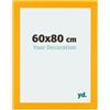 yd. Cornice 60x80 cm Giallo - Cornice in MDF Mura | Your Decoration, Vetro acrilico antiriflesso, Montaggio a parete, Adatta per foto, poster o puzzle, Made in Holland