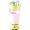 Rosenstein & Söhne Bicchiere auto-mescolante elettrico con frusta, 450 ml, verde