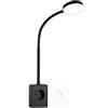 ENUOTEK Lampada Lettura da Letto Nera, Luce da Lettura Regolabile con Uscita USB e Type C, Temperatura del Colore Regolabile 3000K-4000K-5000K,Socket E-Plug, Lampada con Presa 4.5W 400Lm