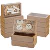 BENECREAT 20 Scatola Regalo In Carta Kraft, 15x8x4cm Scatola con Cassetto e Finestra In PVC Trasparente per Torte, Biscotti, Caramelle, Sapone, Gioielli e Bomboniere per Matrimoni, Perù