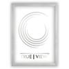 TRUE | VIEW DESIGN TrueView Cornice per Foto 36x50 cm Argento Opaco | Dimensioni a Scelta | Vetro Acrilico | Cornice in Legno per Foto, Immagini e Certificati | Per Studio, Soggiorno e Camera da Letto