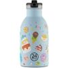 24BOTTLES Kids Borraccia Bambini Termica con Cannuccia 330ml Veggie Friends | Ermetica, Acciaio Inox, BPA Free, 24H Freddo/12H Caldo, Bambina e Bambino, Non Crea Condensa, per Scuola Elementare e Asilo