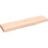 vidaXL Ripiano a Parete 40x10x2 cm Legno Massello Rovere Non Trattato, Piano, ripiano portaoggetti, ripiano in Legno, ripiano, mensola pensile