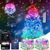 ZWOOS 2x 10 m 100 LED Catena Luminosa RGB, Reagire alla Musica, Alimentazione USB, Impermeabile IP65, Controllo APP/Telecomando - per Natale, Camera da letto, Esterno