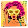 FOREVER Light LED Sign Neon ART Orso Punk - Rosa-Giallo Insegna Neon per Casa e Ristoranti - Insegna luminosa LED a Risparmio Energetico con USB - Perfetta Luci Neon Decorative da Parete