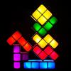 HOVCEH Lampada Impilabile, Notturna Impilabile, Luce Notturna Bambini 7 Colori, Lampada da Scrivania Puzzle 3D, Lampada da Comodino LED, Decorazione Interna per Bambini, Adolescenti, Giocatori (USB)