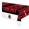 Dream' s Party Tovaglia in carta per Tavola MILAN Rosso Nero - tovaglia MONOUSO Festa MILAN - 120x180cm - per feste party di compleanno e qualsiasi occasione