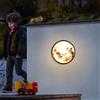 OOWOKS LED Luci da Parete per Bambini Dimmerabile con Telecomando, lampada Lunare, Stanza dei Bambini, Lampada a Muro Interni Rotonda Lampada da Luna Lampade da Muro Interno con interruttore a filo e spina