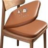 SDNAM Cuscini per Sedili in Pelle Set da 1/2/4 - Cuscini di Seduta Antiscivolo per Sedia da Cucina, Sala da Pranzo e Giardino 37x36/43x42 cm, Spessore 4 cm - Forma a Ferro di Cavallo(G8,2pcs 37x36x4cm)