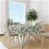 NARCISO Tovaglia 140x180 da 6 Posti in Tessuto 100% Poliestere con Trattamento NO STIRO, Copritavola Rettangolare Cucina, Tovaglie Tavolo Moderno Rettangolari, Copritavolo Foglie
