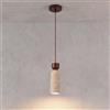 kaixunl Lampada sospensione Wabi-sabi in legno di travertino giallo naturale luci a sospensione plafoniere regolabili in altezza lampadari moderni plafoniera per camera da letto sala da pranzo cucina