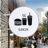 DDZcozy Scatola luminosa a LED, rotonda, 60 cm, impermeabile, scatola luminosa per la negozio, scatola luminosa a doppio lato