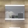 SONNI Specchio da Bagno Illuminato a LED, Specchio da Parete da Bagno Moderno, Bianco Freddo Impermeabile IP44 a Risparmio Energetico (60 x 80 cm)
