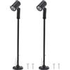 Tomotato Piccolo Faretto a LED per Vetrina per Gioielli, Luce per Vetrina Verticale DC12V, Mini Vetrina per Esposizione di Gioielli per Interni (Natural Light-B*2)