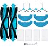 C-U Kit di accessori per aspirapolvere Robot per Ultenic D10 Accessori inclusi: 2 spazzole a rullo principale, 4 filtri Hepa, 4 tamponi di pulizia, 4 spazzole laterali, 1 spazzola