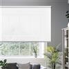 Estores Collection STOR PLANET | Tende Filtranti Transparenti CALM, Tenda a rullo per Interni, Tende per Cucina, Soggiorno, Camera da letto. Per Finestra e Porta, Installazione Facile |Bianco Neve, 100x180cm