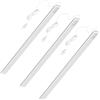 Oktaplex lighting Oktaplex set da 3 Riva illuminazione LED sottopensile ultrapiatta 90 cm | 1150 lm e 15 W, 4000 K bianco neutro su 230 V, corpo in alluminio argento ultrapiatto con interruttore